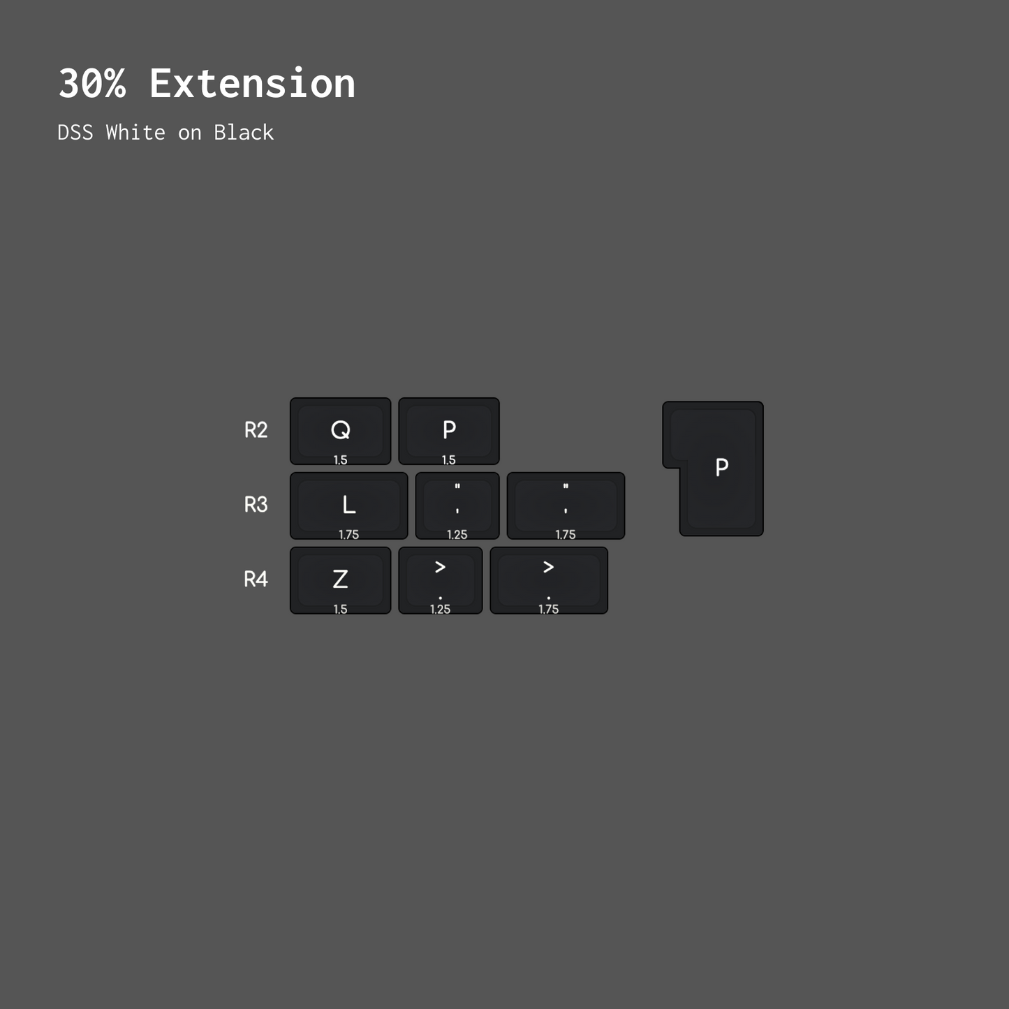 DSS White on Black Extension - Group Buy